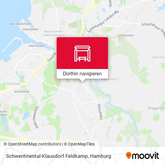 Schwentinental-Klausdorf Feldkamp Karte