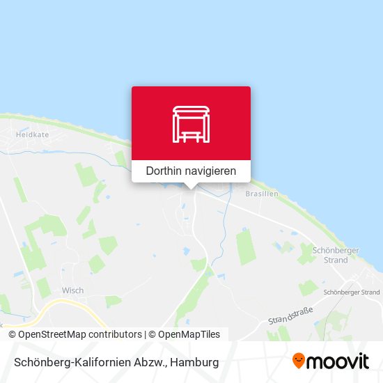 Schönberg-Kalifornien Abzw. Karte