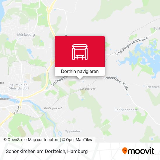 Schönkirchen am Dorfteich Karte