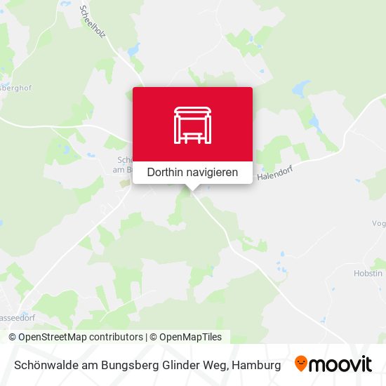 Schönwalde am Bungsberg Glinder Weg Karte