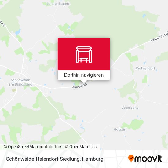 Schönwalde-Halendorf Siedlung Karte