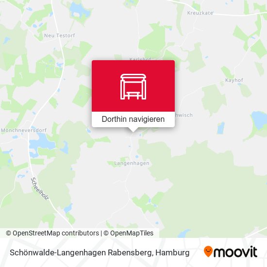 Schönwalde-Langenhagen Rabensberg Karte