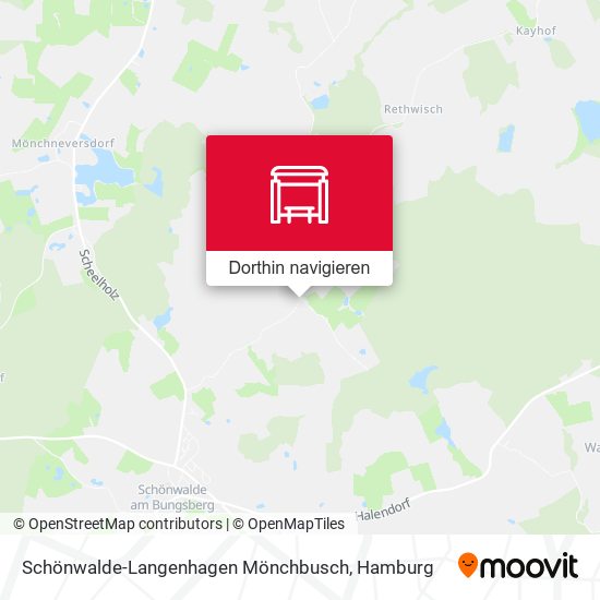 Schönwalde-Langenhagen Mönchbusch Karte