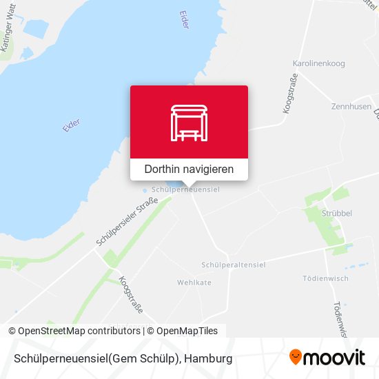 Schülperneuensiel(Gem Schülp) Karte