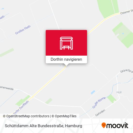 Schüttdamm Alte Bundesstraße Karte