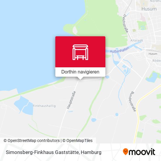 Simonsberg-Finkhaus Gaststätte Karte
