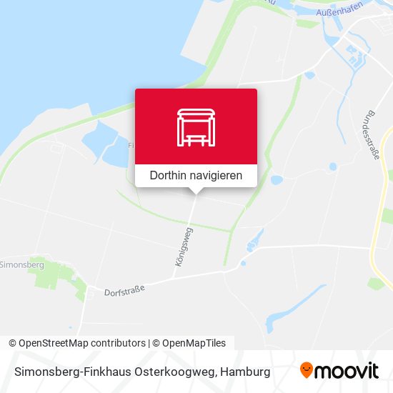 Simonsberg-Finkhaus Osterkoogweg Karte