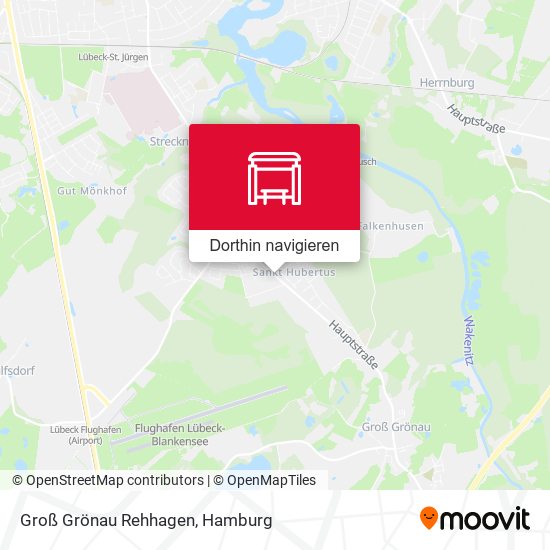 Groß Grönau Rehhagen Karte