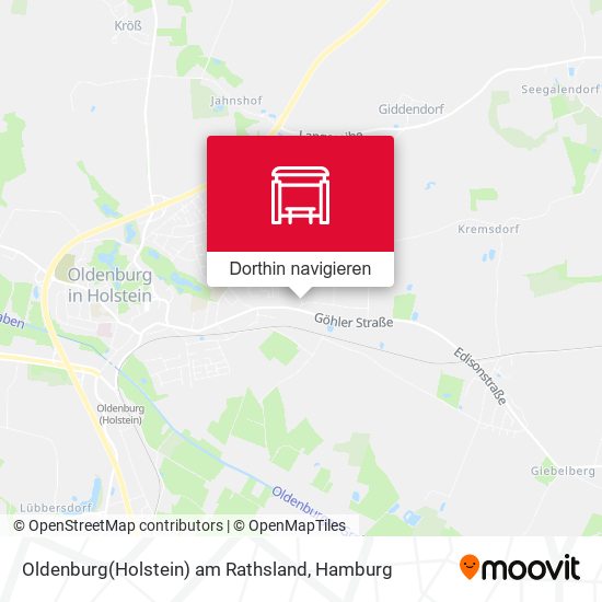 Oldenburg(Holstein) am Rathsland Karte