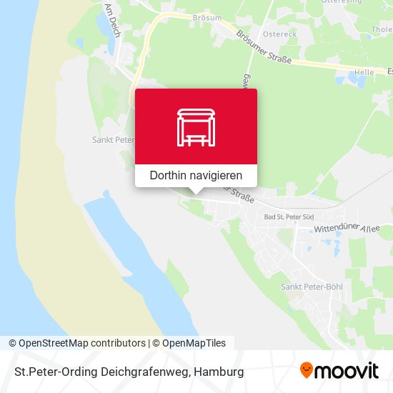 St.Peter-Ording Deichgrafenweg Karte