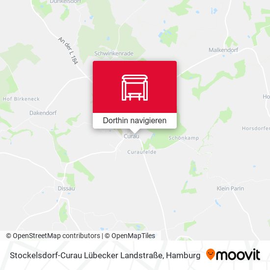 Stockelsdorf-Curau Lübecker Landstraße Karte