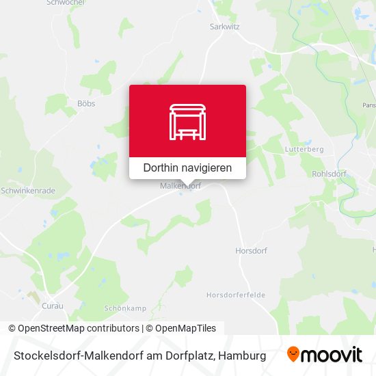 Stockelsdorf-Malkendorf am Dorfplatz Karte