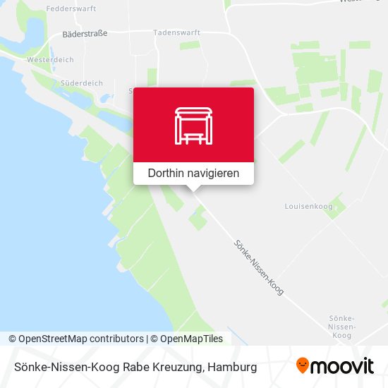 Sönke-Nissen-Koog Rabe Kreuzung Karte