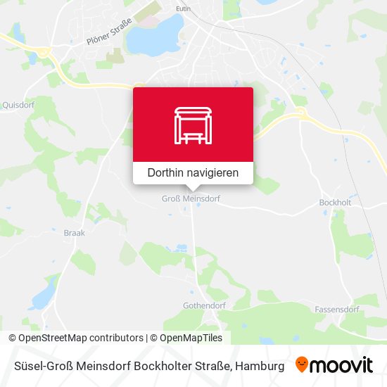 Süsel-Groß Meinsdorf Bockholter Straße Karte