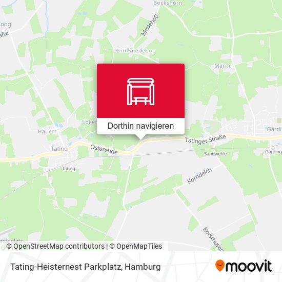 Tating-Heisternest Parkplatz Karte