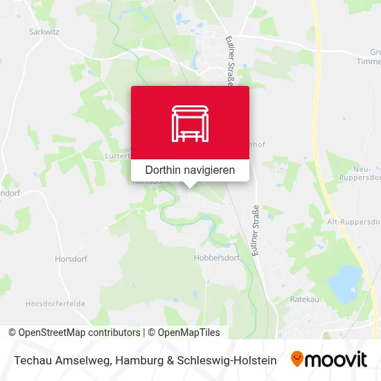Techau Amselweg Karte