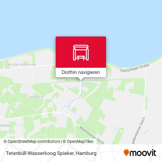 Tetenbüll-Wasserkoog Spieker Karte