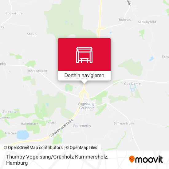Thumby Vogelsang / Grünholz Kummersholz Karte
