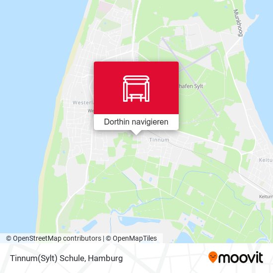 Tinnum(Sylt) Schule Karte