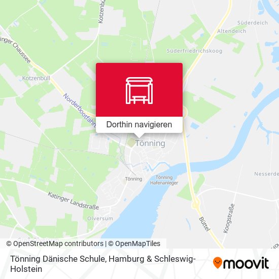 Tönning Dänische Schule Karte