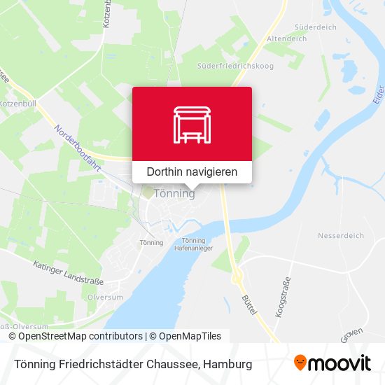 Tönning Friedrichstädter Chaussee Karte