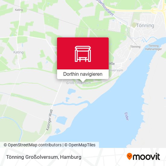 Tönning Großolversum Karte