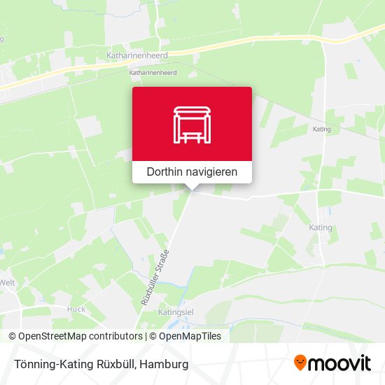 Tönning-Kating Rüxbüll Karte