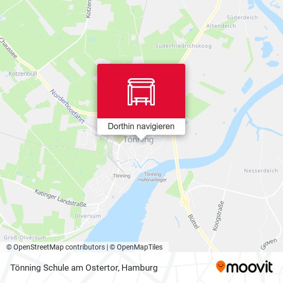 Tönning Schule am Ostertor Karte