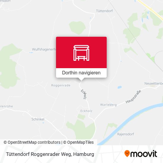 Tüttendorf Roggenrader Weg Karte