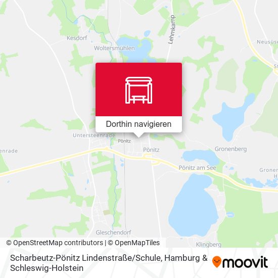 Scharbeutz-Pönitz Lindenstraße / Schule Karte