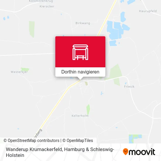 Wanderup Krumackerfeld Karte