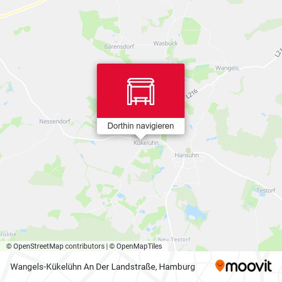 Wangels-Kükelühn An Der Landstraße Karte