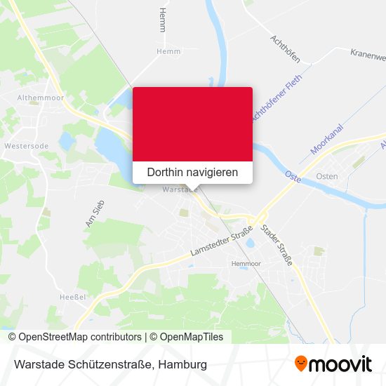 Warstade Schützenstraße Karte
