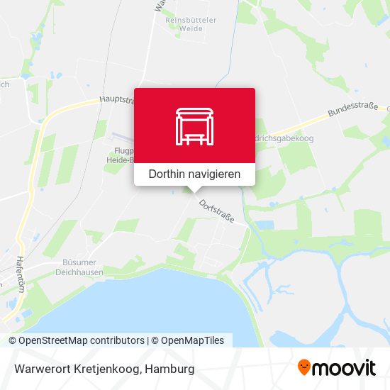 Warwerort Kretjenkoog Karte