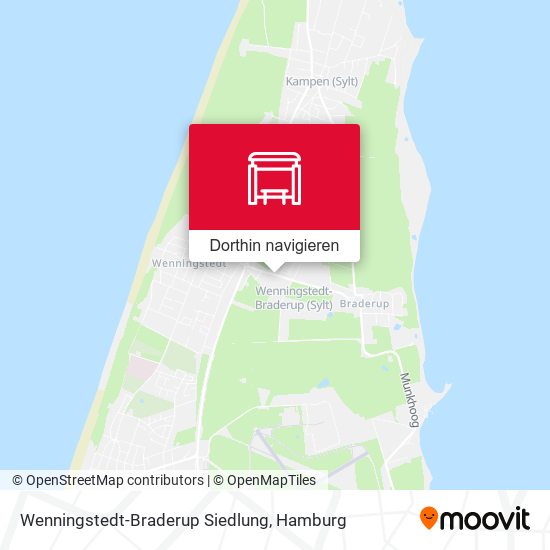 Wenningstedt-Braderup Siedlung Karte