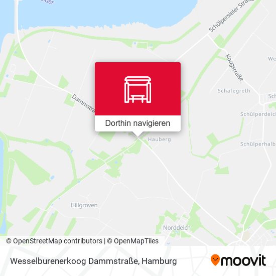 Wesselburenerkoog Dammstraße Karte