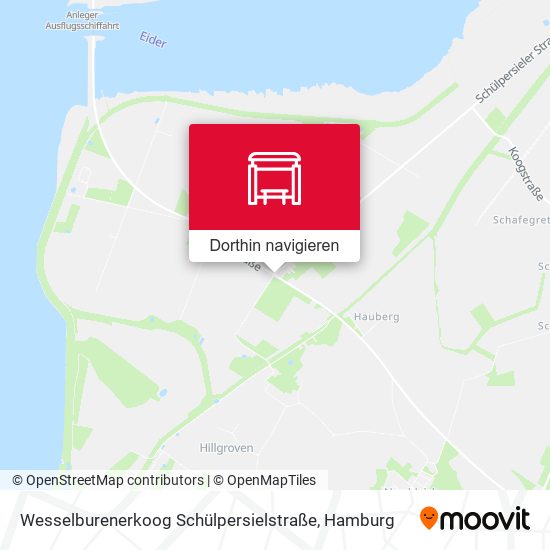 Wesselburenerkoog Schülpersielstraße Karte