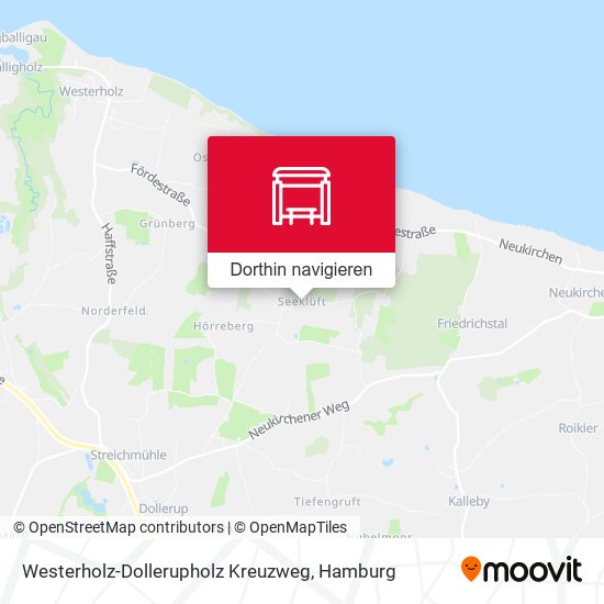 Westerholz-Dollerupholz Kreuzweg Karte