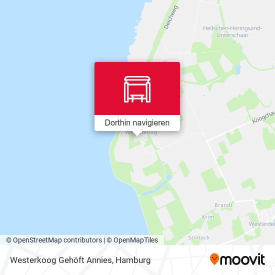 Westerkoog Gehöft Annies Karte