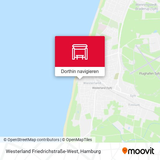 Westerland Friedrichstraße-West Karte