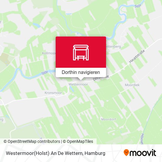 Westermoor(Holst) An De Wettern Karte