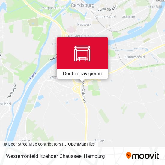 Westerrönfeld Itzehoer Chaussee Karte