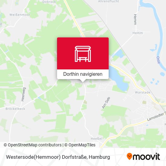 Westersode(Hemmoor) Dorfstraße Karte