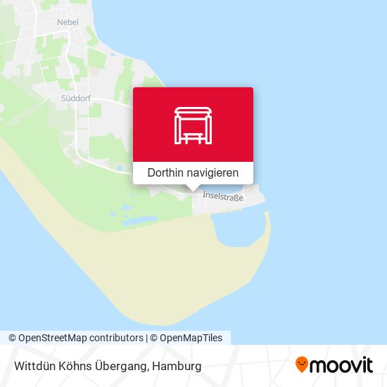 Wittdün Köhns Übergang Karte