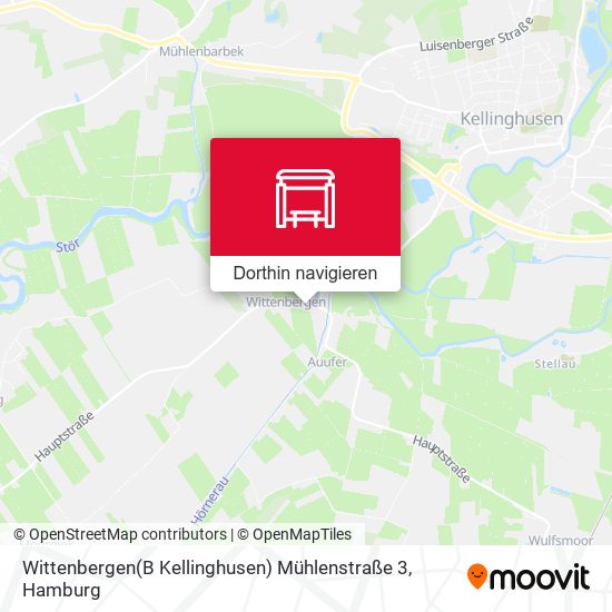 Wittenbergen(B Kellinghusen) Mühlenstraße 3 Karte