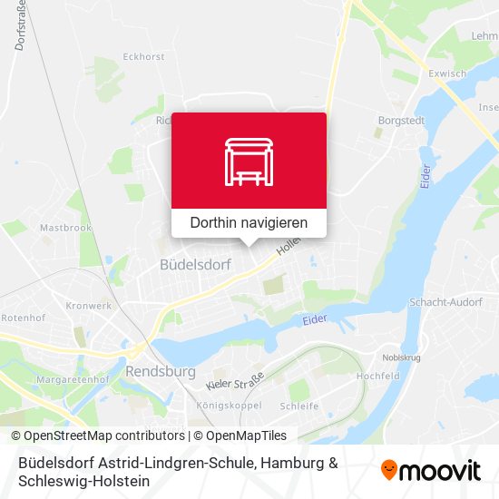 Büdelsdorf Astrid-Lindgren-Schule Karte