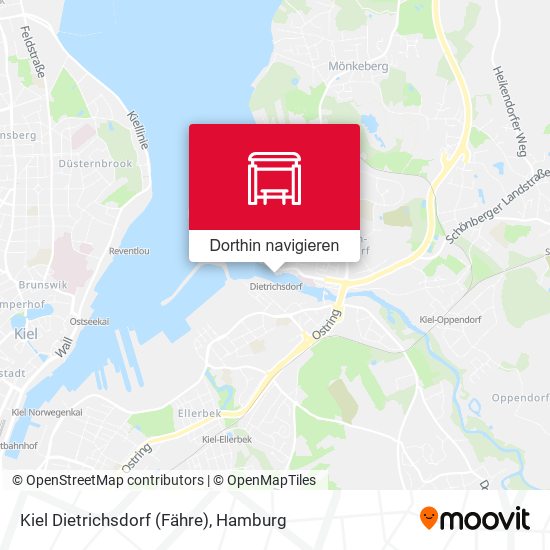Kiel Dietrichsdorf (Fähre) Karte