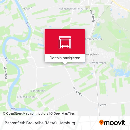 Bahrenfleth Brokreihe (Mitte) Karte