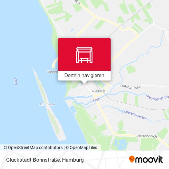 Glückstadt Bohnstraße Karte