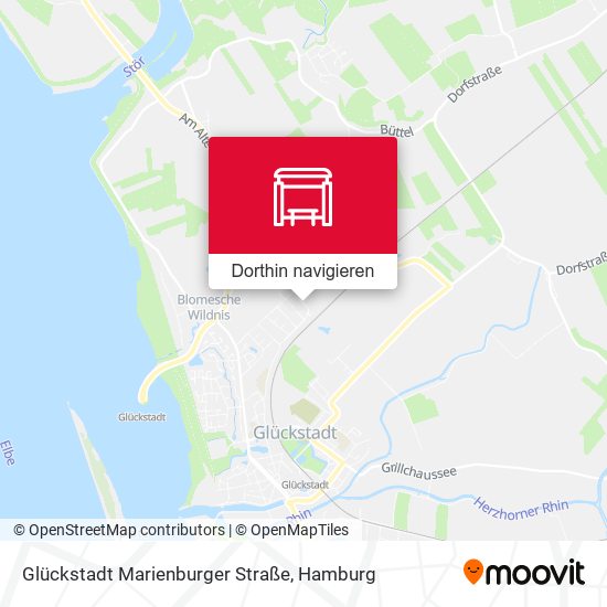 Glückstadt Marienburger Straße Karte